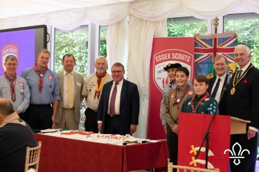 Sir David celebrates 100 years of Essex Scouts 